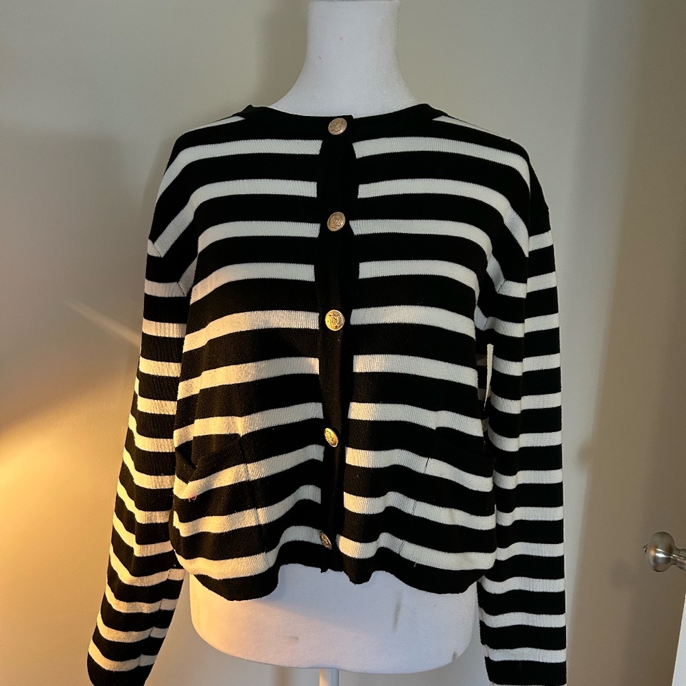 Cropped Knit Lady Jacket